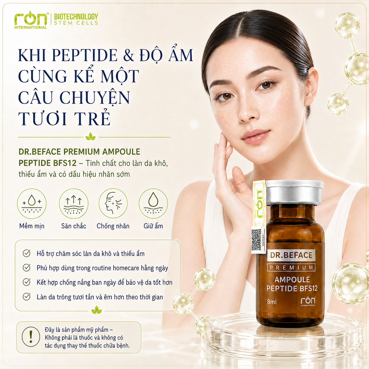 Tế Bào Gốc Dr.Face BFS 12 Tái Tạo Tế Bào,Nuôi dưỡng tế bào/ Ampoule Peptide BFS12 5ml/lọ